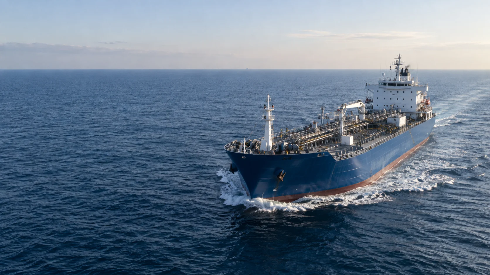 Illustration of a merchant tanker underway in the Baltic Sea